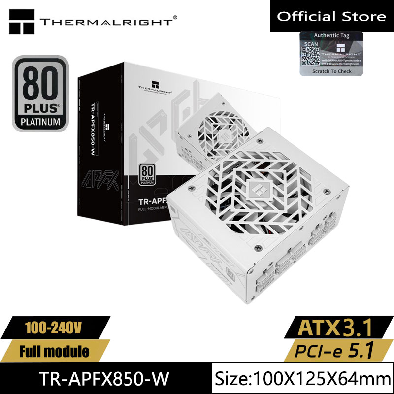 1000W White Modular Power Supply - Thermalright TR-APFX850/1000-W Weißes Computer-Gehäuse-Netzteil, 100-240V SFX